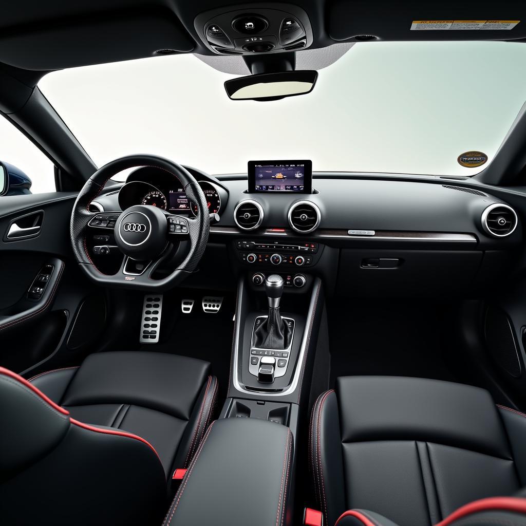 Audi TT Interieur: Fahrerorientiertes Cockpit und sportliche Sitze.