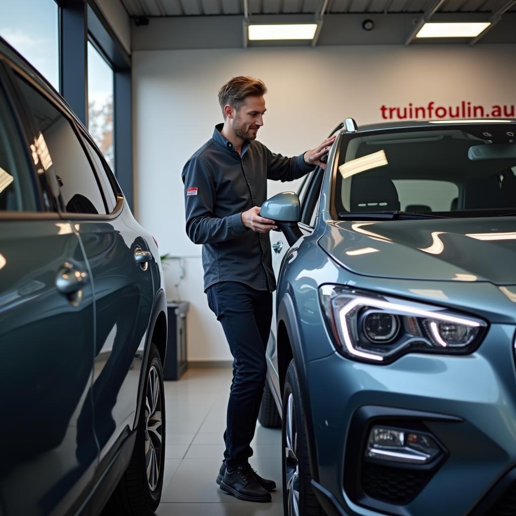 Professional car valuation at the wirkaufendeinauto.de Göttingen branch.