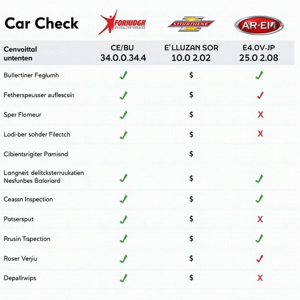 Comparing car diagnostic check costs at different auto repair workshops to save money.