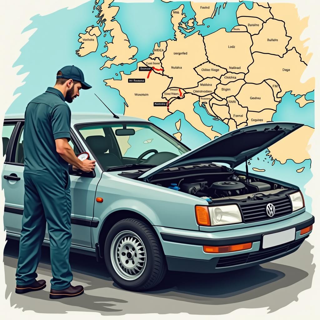 Auto-Check vor der Reise nach Lodz