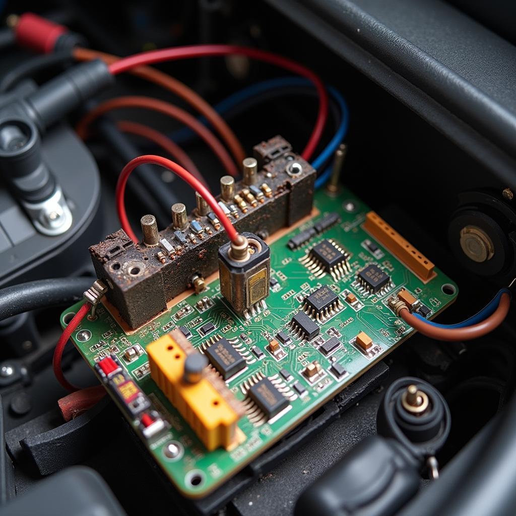 Auto Elektronik Überhitzung