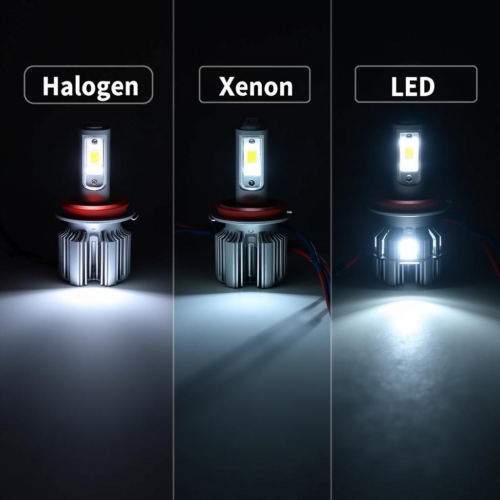 Auto Glühbirnen Typen Vergleich Halogen Xenon LED