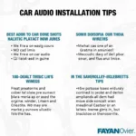 Auto HiFi Installationstipps