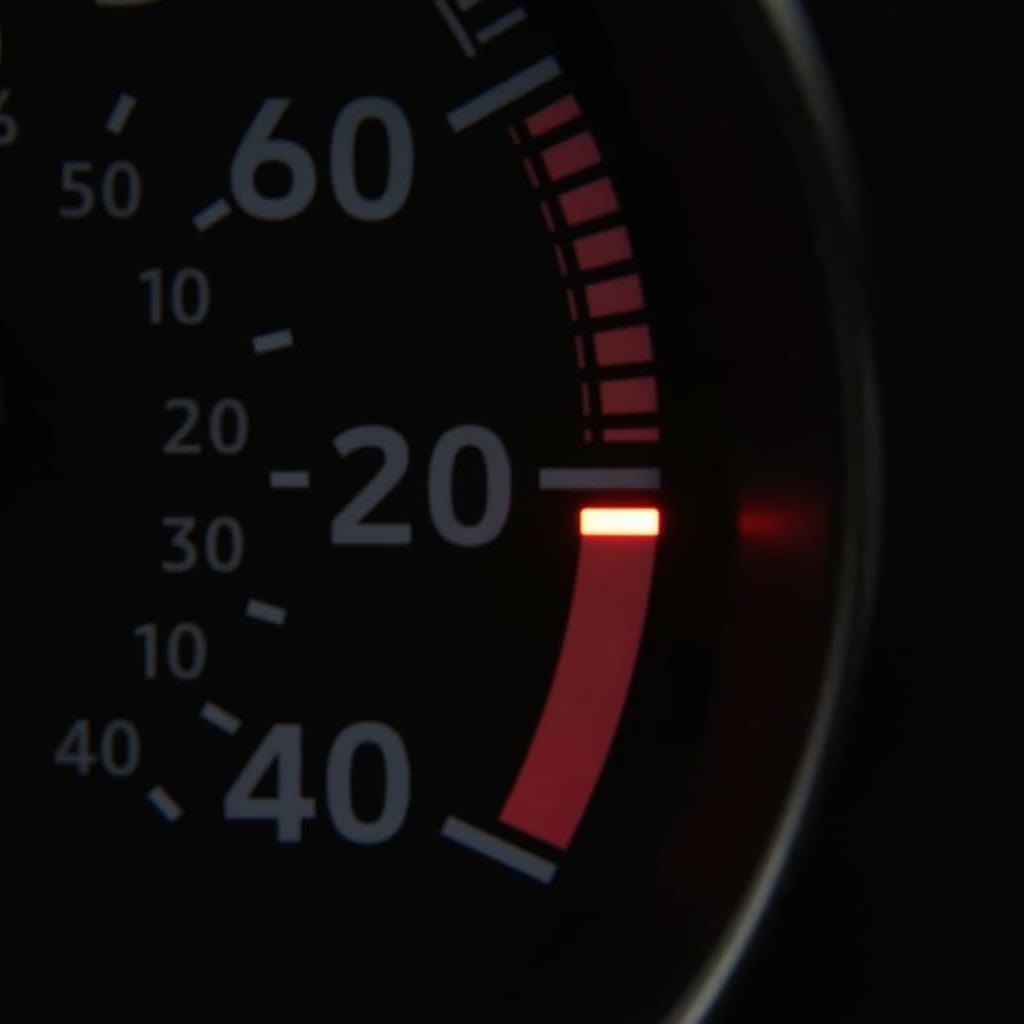 Auto Kühlwasser Anzeige leuchtet
