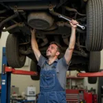 Auto Reparatur Werkstatt Lustig