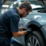 Schnelle und zuverlässige Autoreparatur in einer Werkstatt.