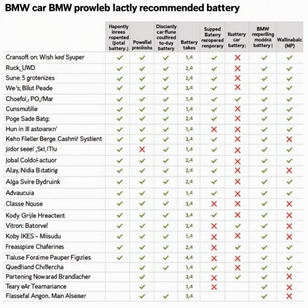 Autobatterie BMW Modelle Vergleich