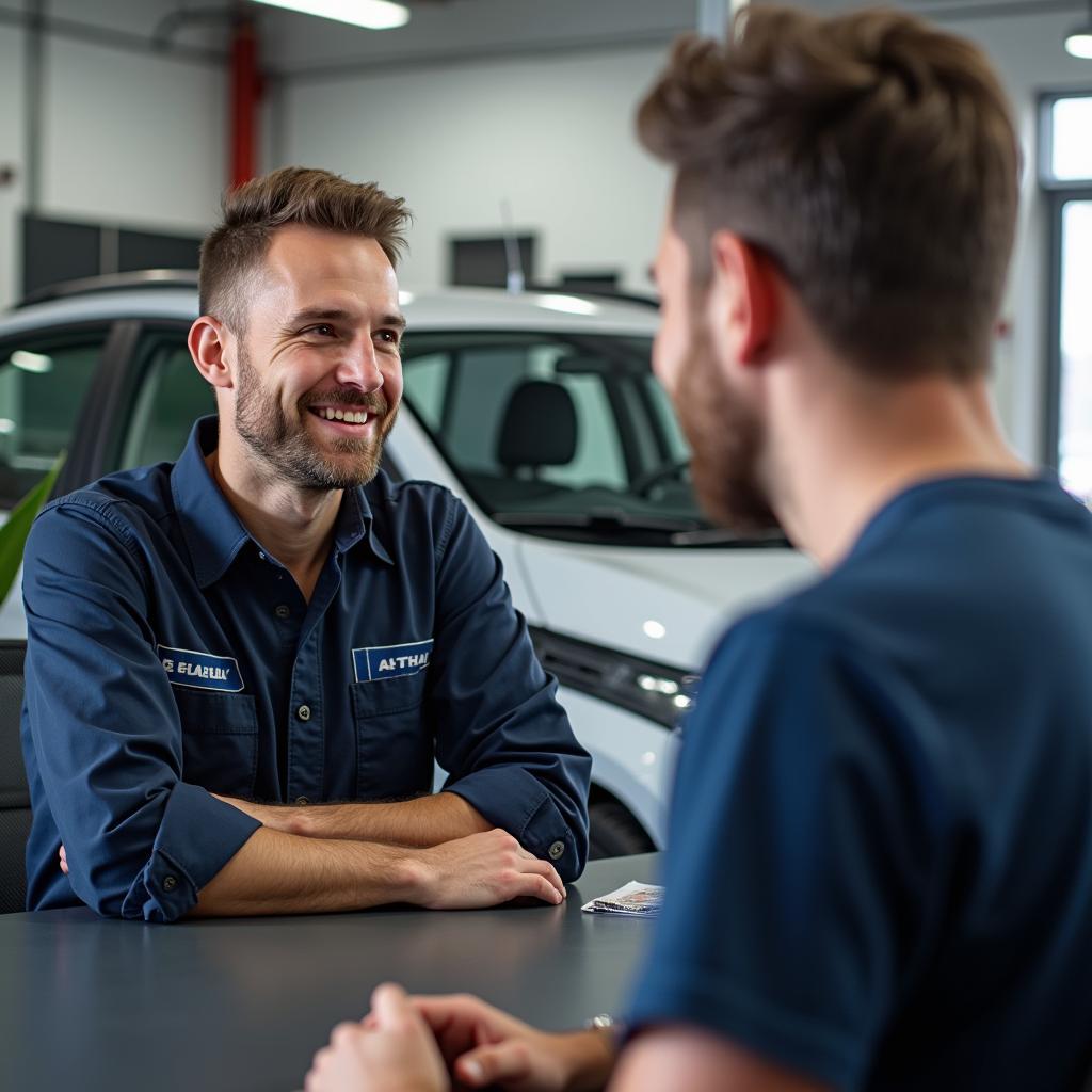 Kundenberatung im Autohaus Pauli Buchloe