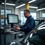 Autoreparatur in Karlsruhe: Moderne Werkstatt mit Diagnosegeräten