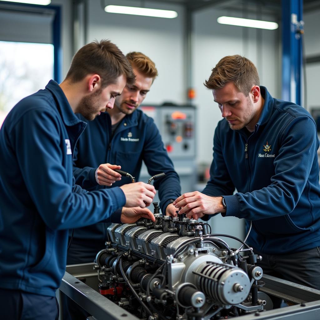 Schulung zur Autoreparatur bei Hans Steiner GmbH