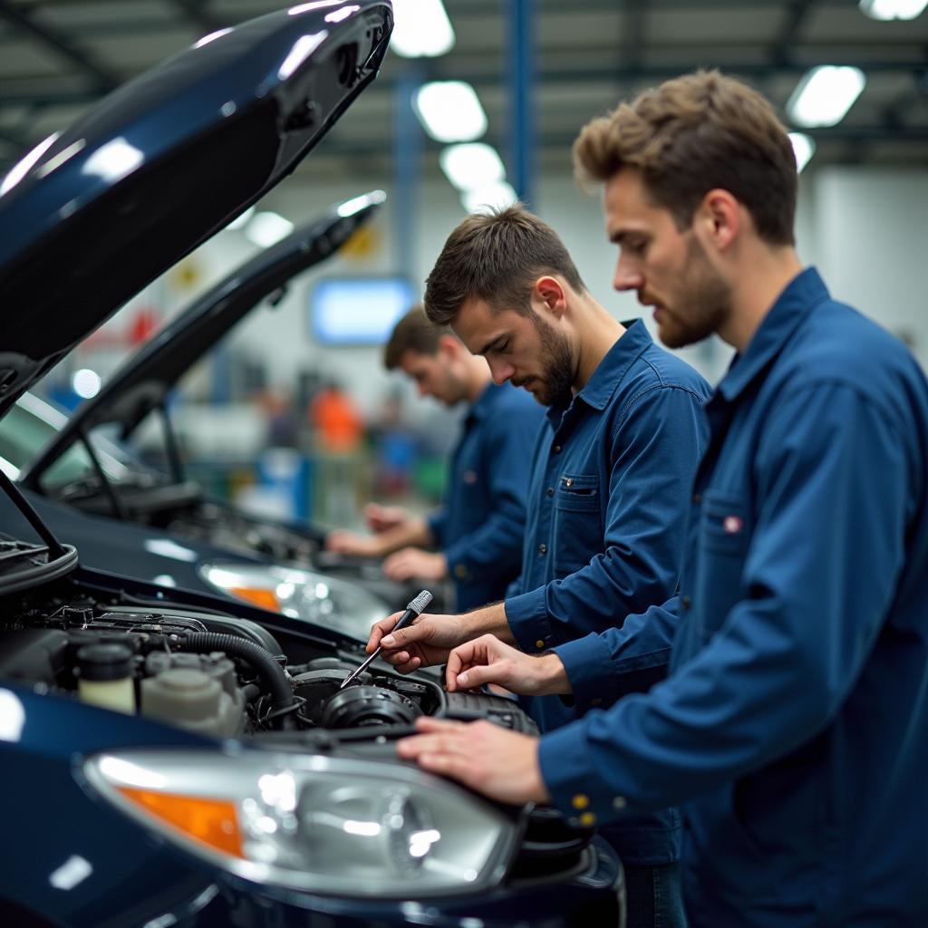 Experten in der Autoreparatur Werkstatt