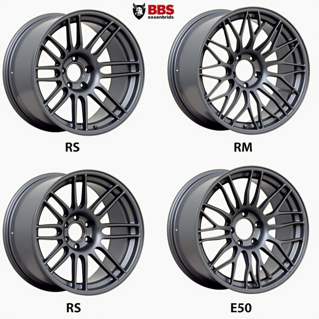 Vergleich der BBS Felgenmodelle RS, RM und E50