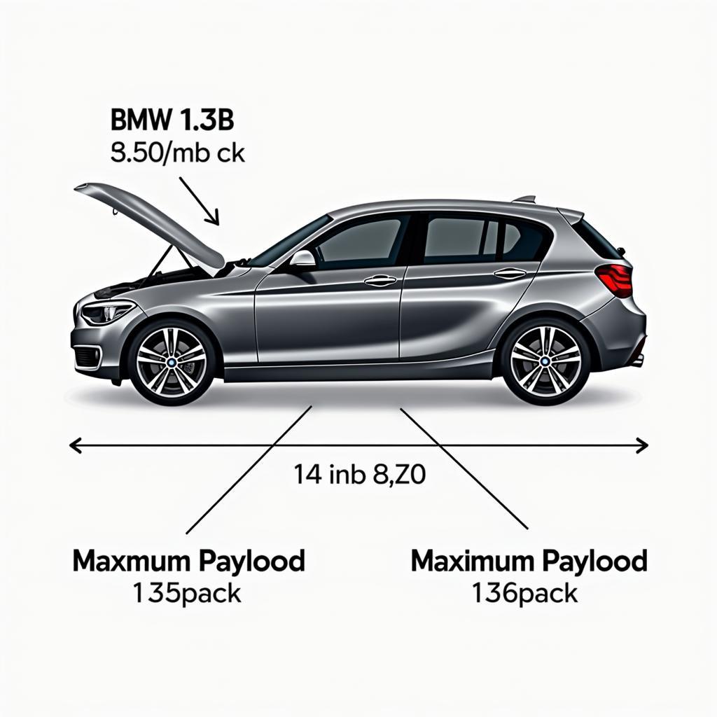 Dimensions, coffre et charge utile de la BMW 135i