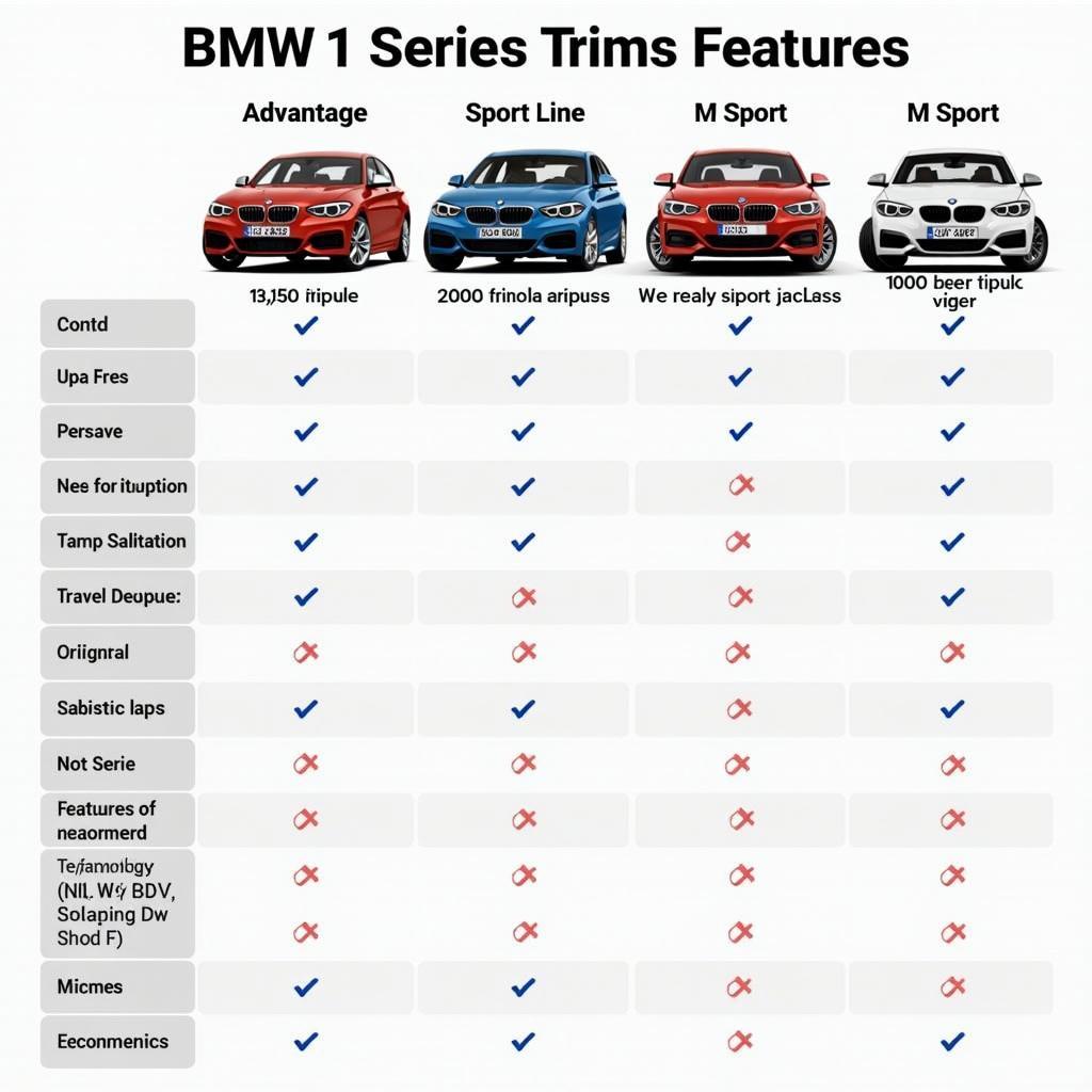 BMW 1er Ausstattungsvarianten im Vergleich