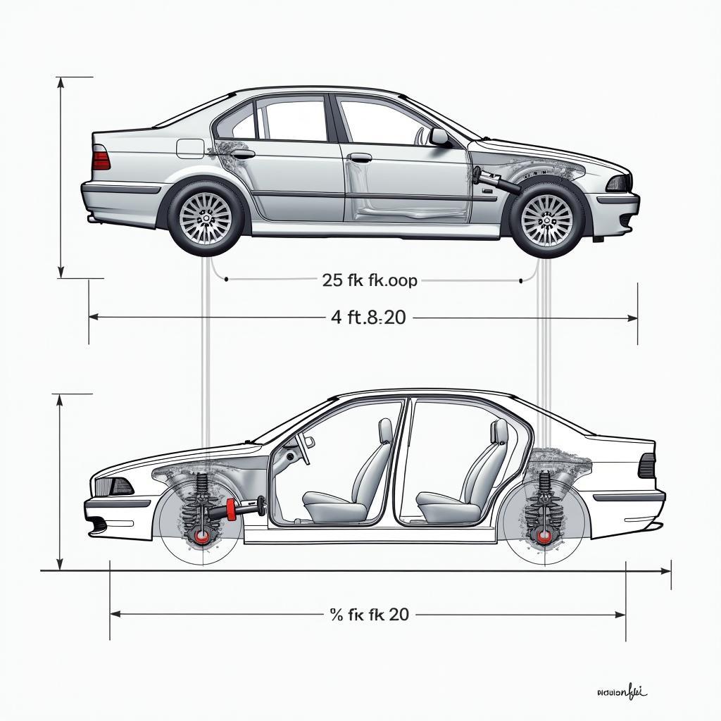 BMW 525d Fahrwerk und Abmessungen