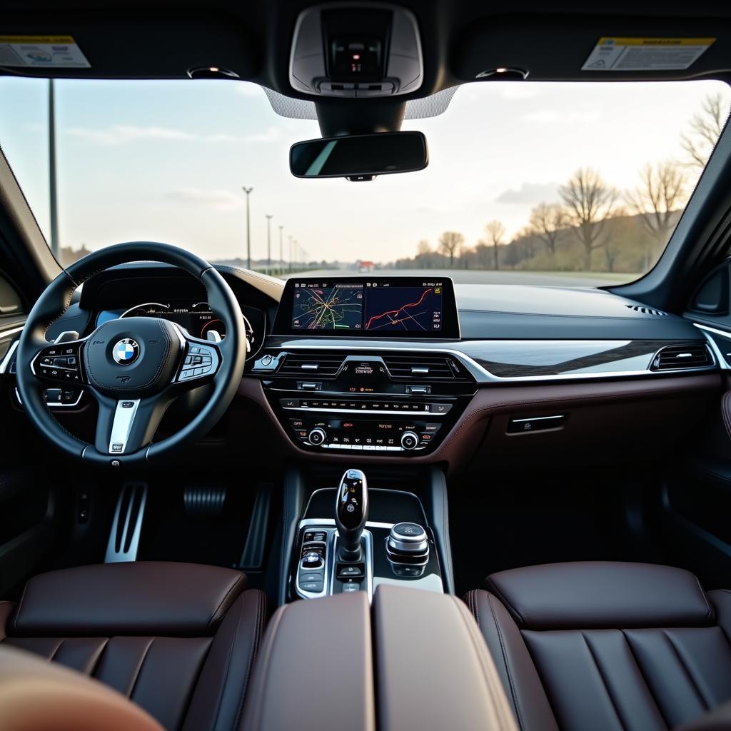 BMW 5er 2023 Innenraum Cockpit