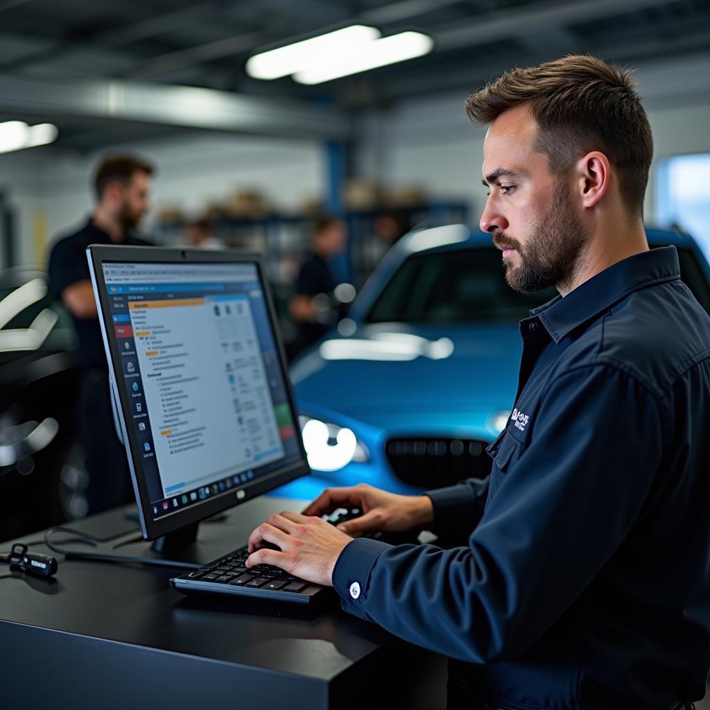 BMW Diagnose Reparatur Werkstatt Computer