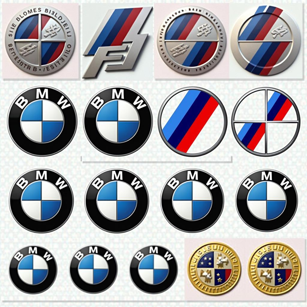 Individuelle Designs von BMW Emblem Aufklebern