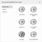BMW Felgen Katalog: Filtern nach Modell und Baujahr
