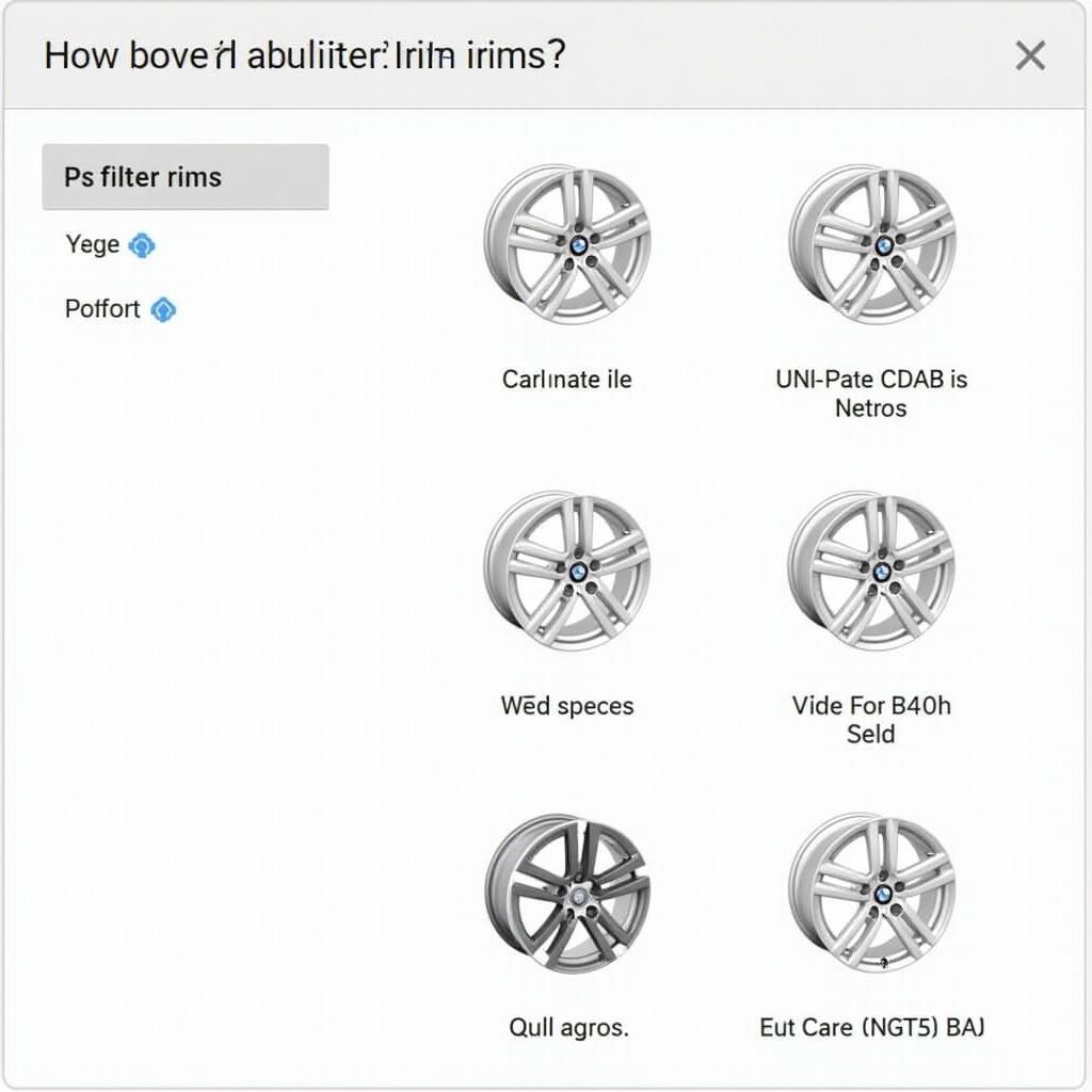BMW Felgen Katalog: Filtern nach Modell und Baujahr