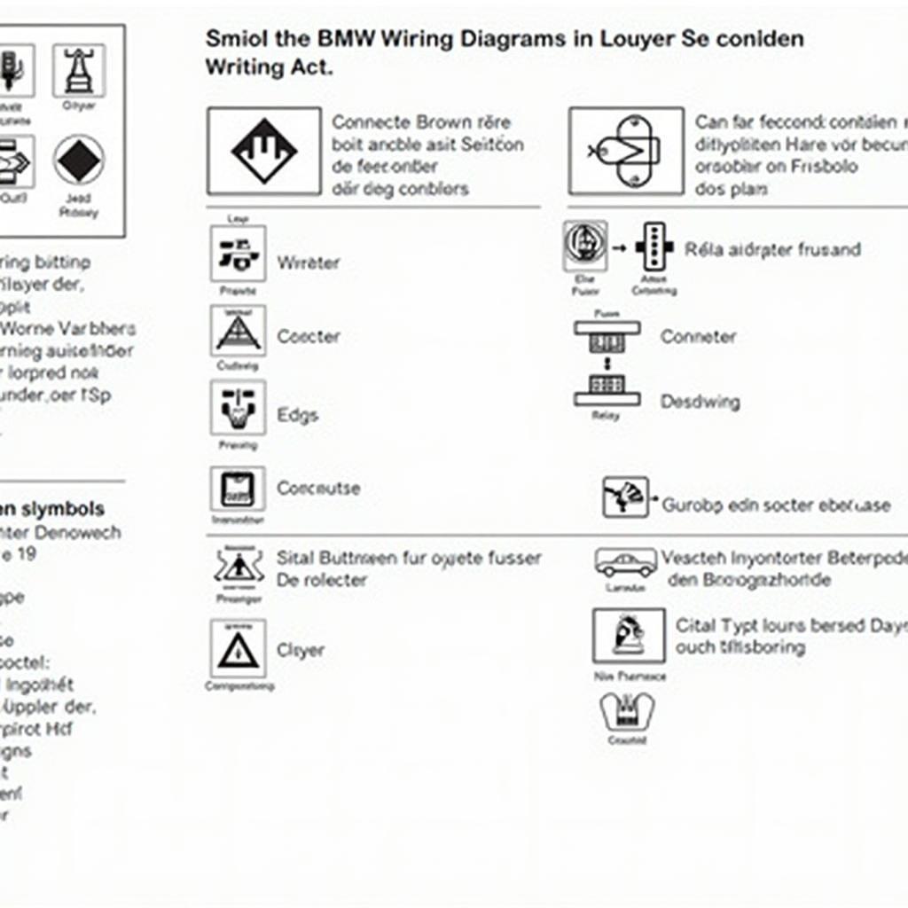 BMW Schaltplan Symbole Erklärung