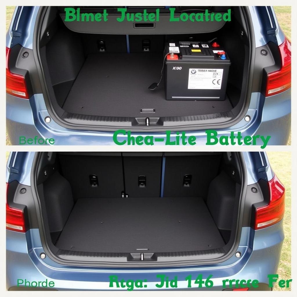 BMW X1 Batterie im Kofferraum - Position & Ausbau