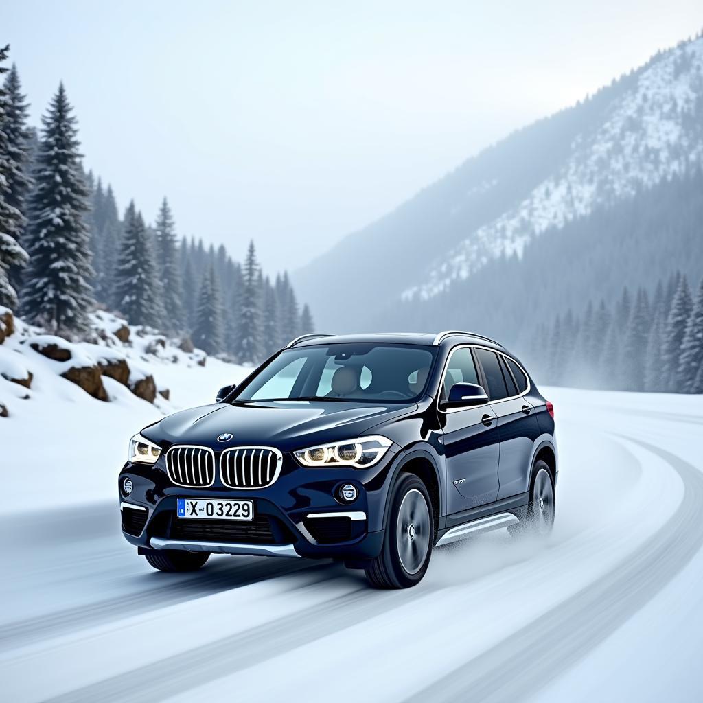 BMW X1 xDrive im Schnee: Allrad-Performance