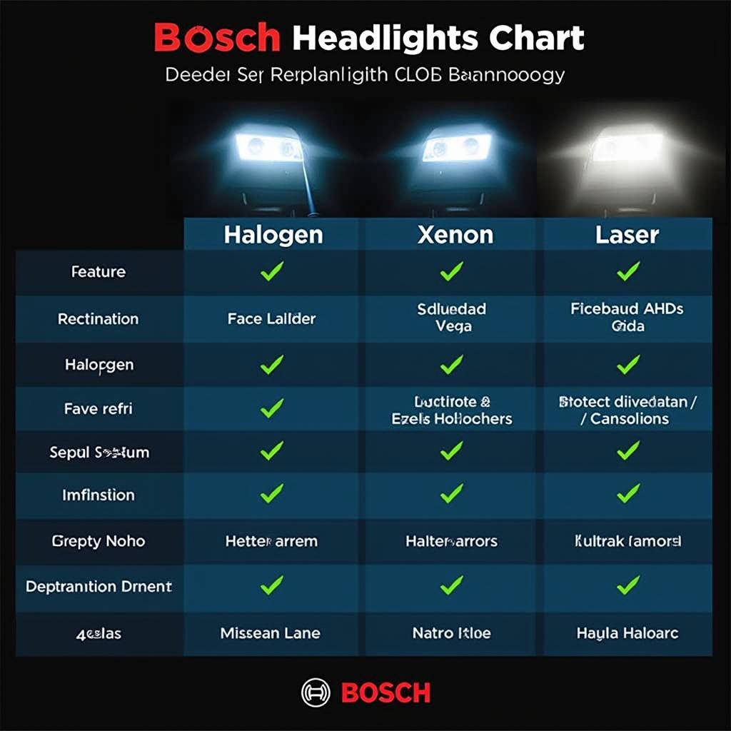 Bosch Scheinwerfer Technologie Vergleich