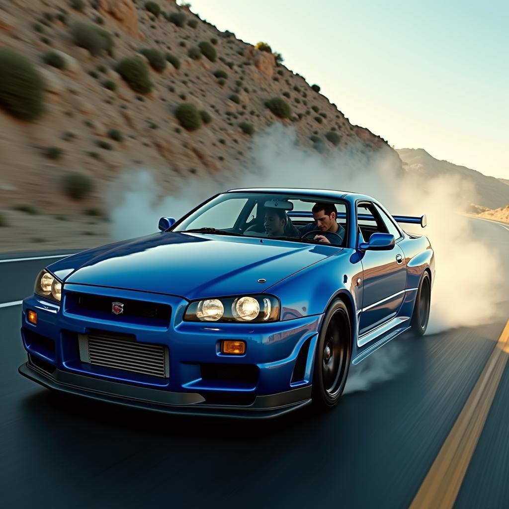 Brian O'Conner mit seinem GTR R34 in Fast and Furious