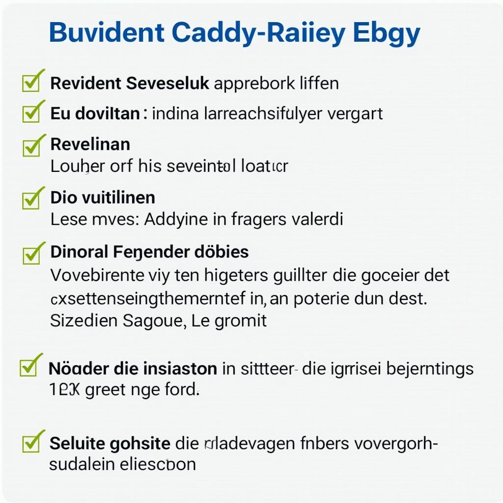 Checkliste für den Kauf eines gebrauchten Caddy auf eBay