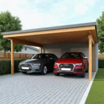 Carport für 2 Autos Hintereinander: Beispiel