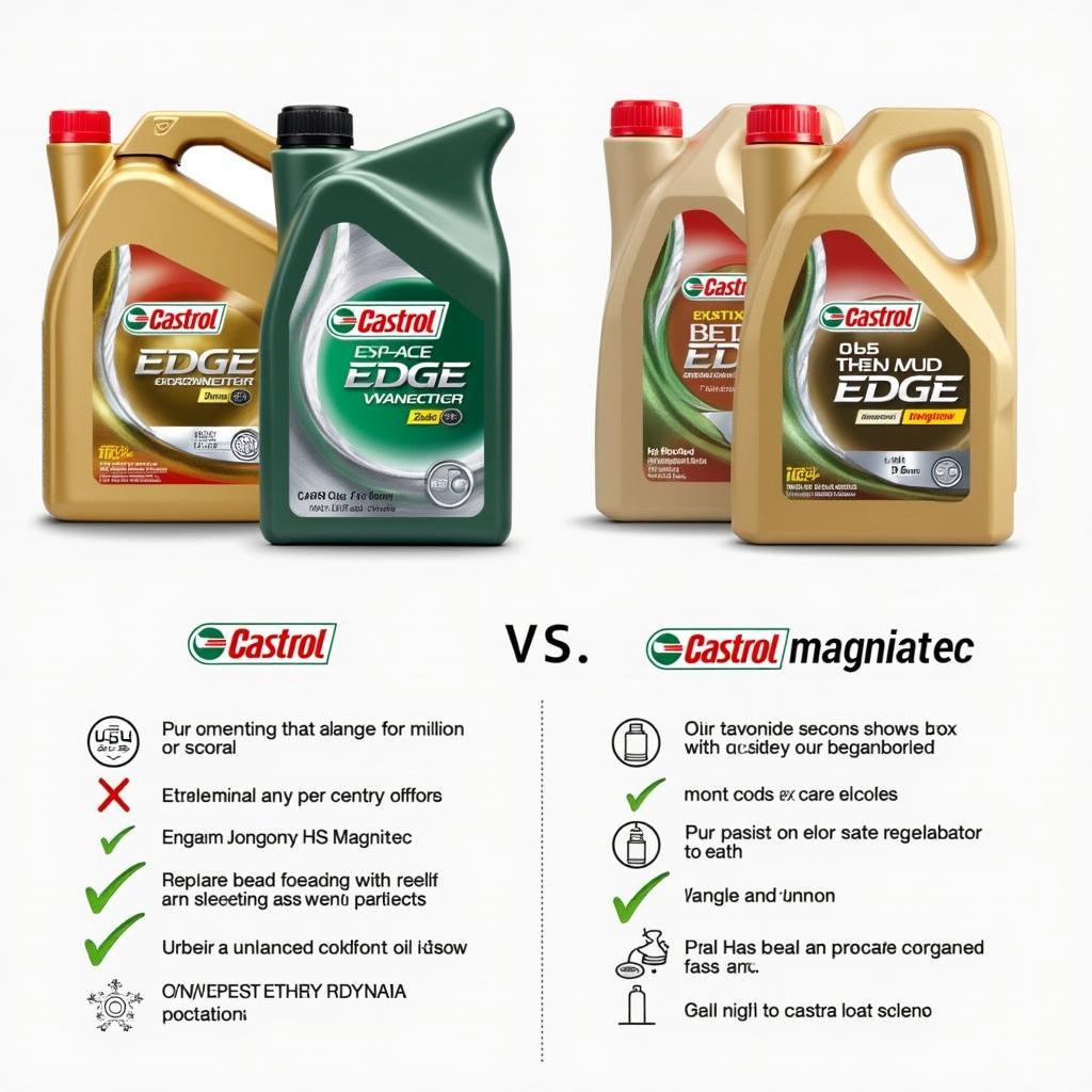 Castrol 5W30 Motoröl Produktlinie: Edge, Magnatec und weitere.