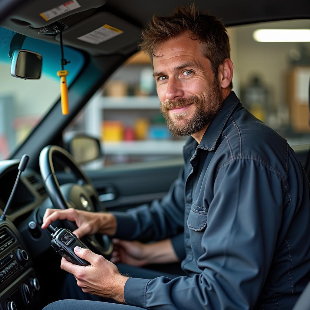 CB-Funk im Auto Werkstatt