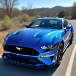 Ford Mustang in Chroma Blau Metallic