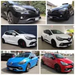 Tuning-Beispiele für den Clio RS 2: Verschiedene Tuning-Modifikationen am Fahrzeug.