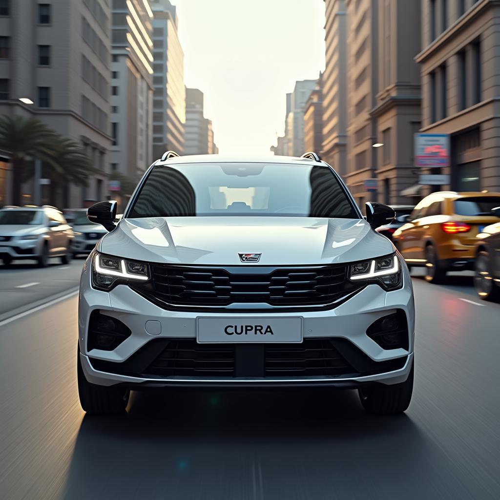 Cupra Born Hybrid im Stadtverkehr