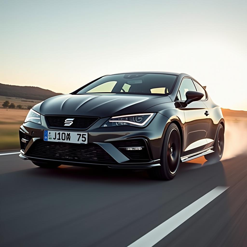 Cupra Vz5 beschleunigt von 0 auf 100 km/h. Der leistungsstarke SUV demonstriert seine beeindruckende Geschwindigkeit und Agilität auf der Straße.