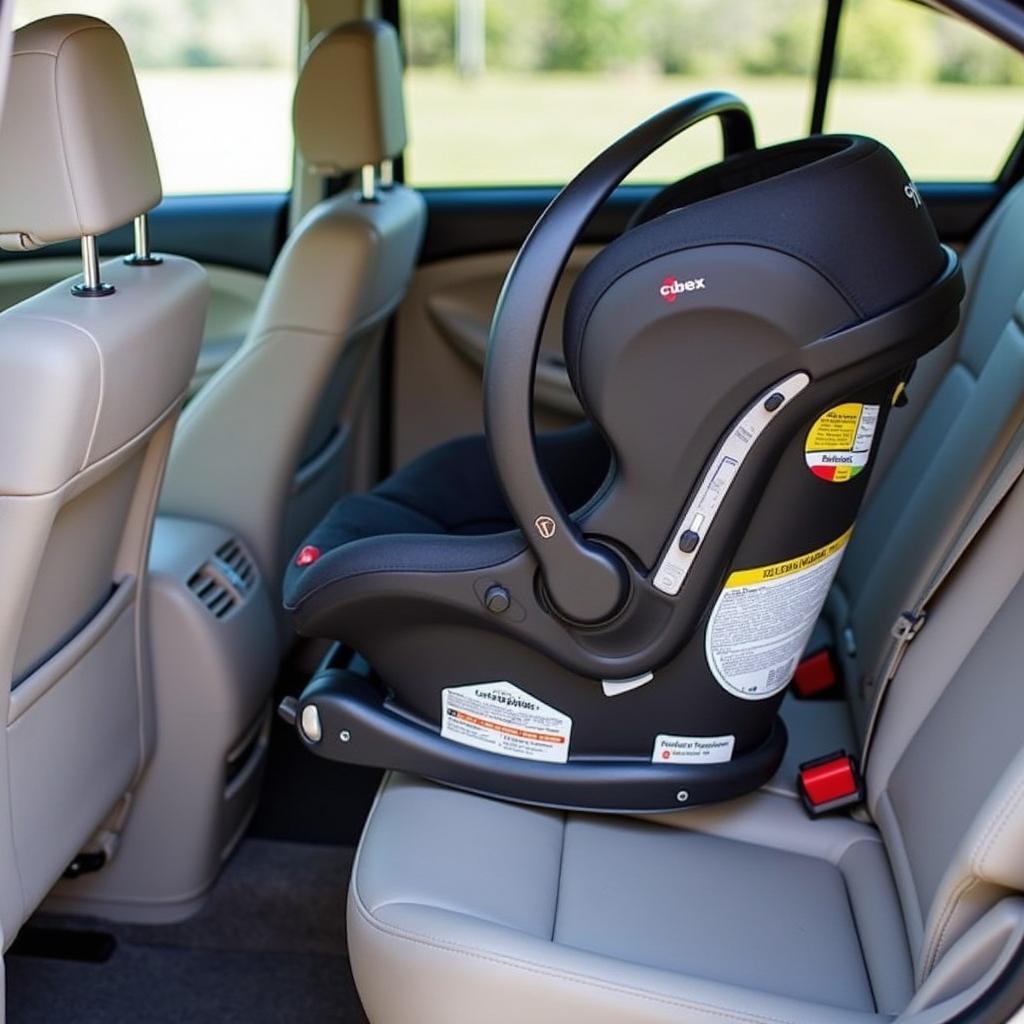 Cybex Solution Q-Fix Kindersitz mit Isofix-Befestigung im Auto.