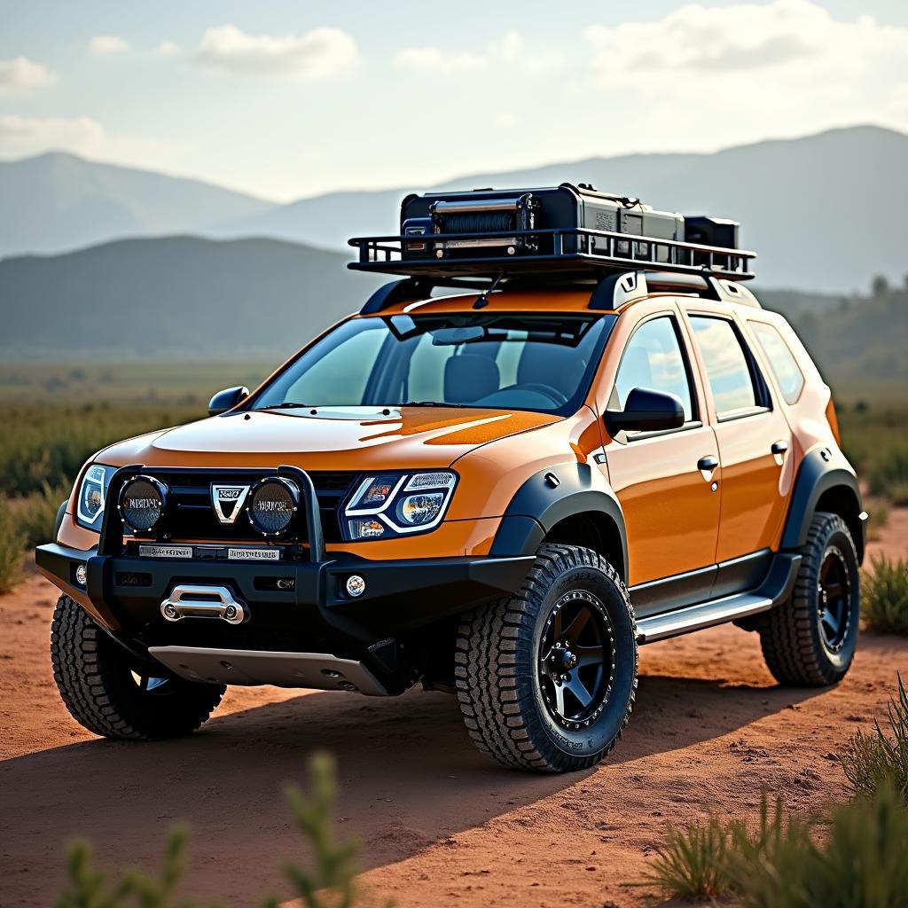 Dacia Duster met offroad accessoires