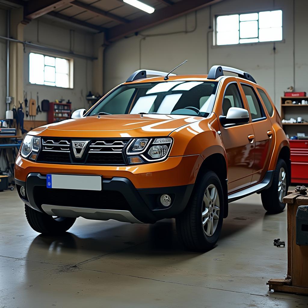 Dacia Duster in der Werkstatt: Mit der Duster Wiki können Reparaturkosten gespart werden.