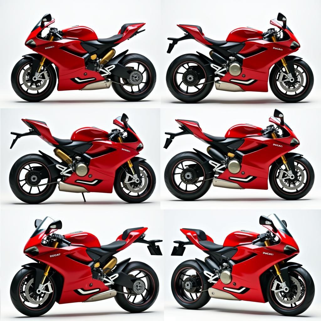 Verschiedene Modelle gebrauchter Ducatis