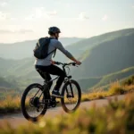 Dynamics E-Bike Bergauffahrt Landschaft