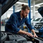 Einfahren Englisch: Werkstattbesuch