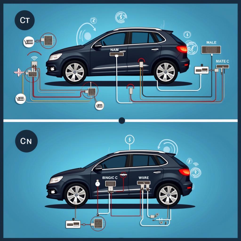 Einfaserige Datenübertragung im Auto