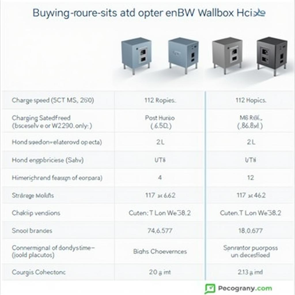 Verschiedene EnBW Wallbox Modelle im Vergleich.