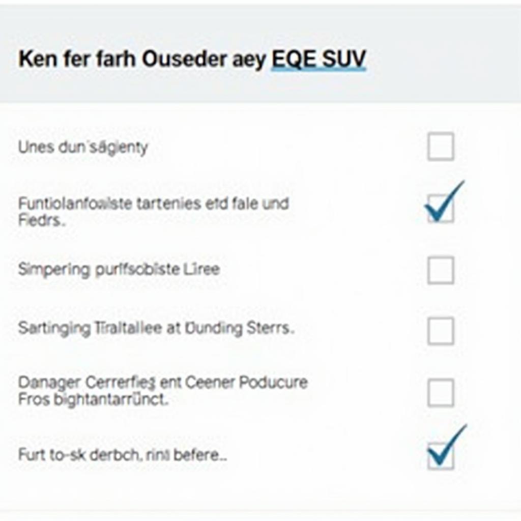 Checkliste für den Kauf eines gebrauchten EQE SUV