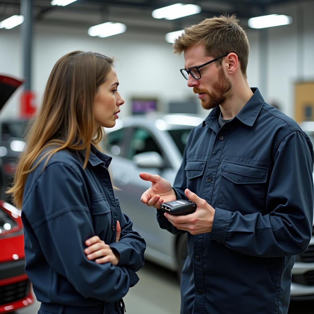 Erhoben Unrecht in der Kfz-Werkstatt