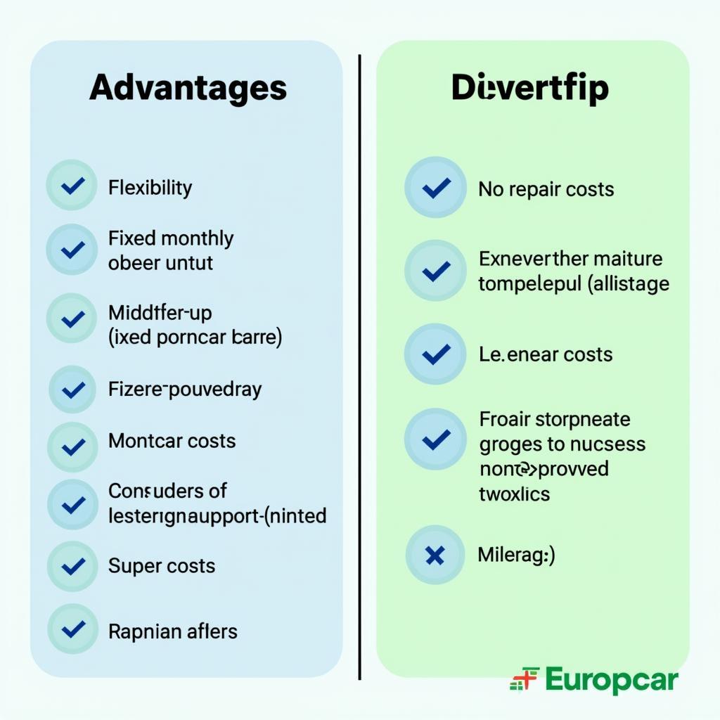 Vorteile und Nachteile des Europcar Auto Abos