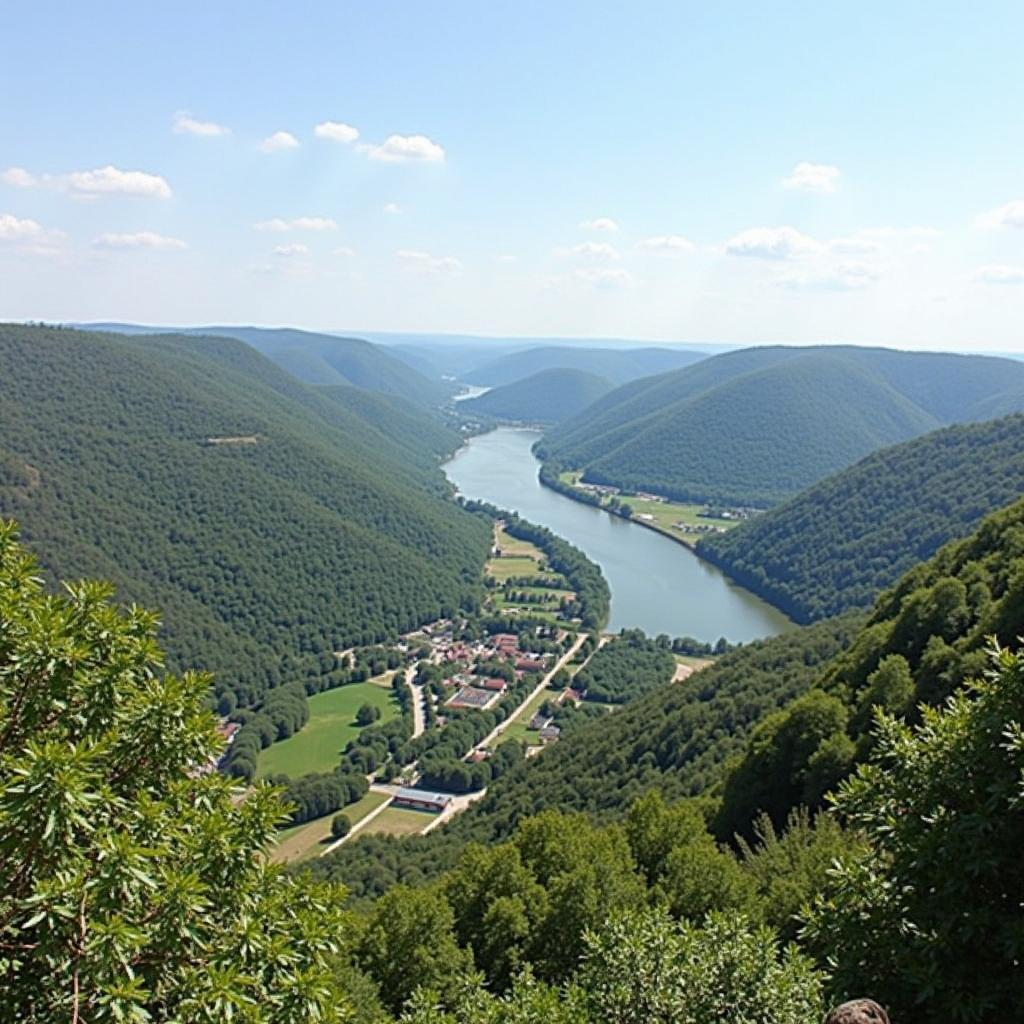 Panoramablick von der Festung Königstein