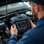 FHD Mobil Diagnosegerät im Einsatz